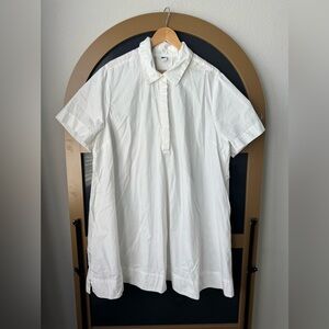 Old Navy Short-Sleeve Mini Shirtdress White Size XXL